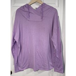 Athletic Works Womens XXL 20‎ Lavender Touch Lightweight Hoodie Pullover Stretch